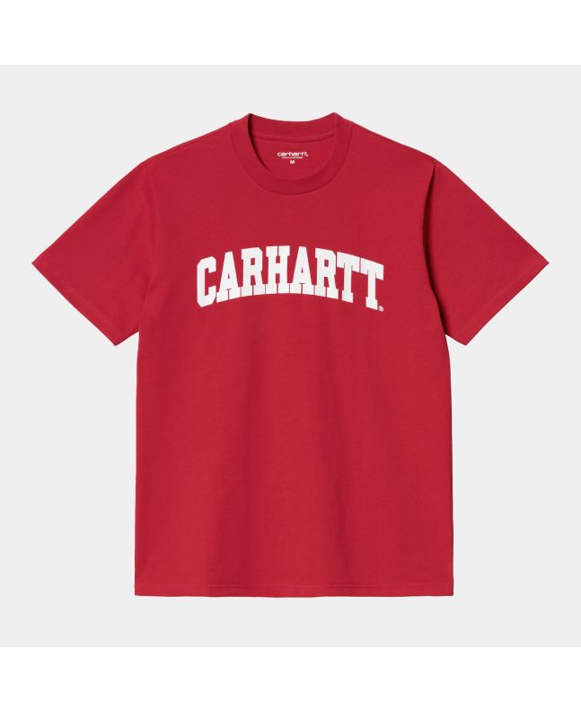 Camiseta de manga corta Carhartt WIP University T-Shirt SS roja para hombre