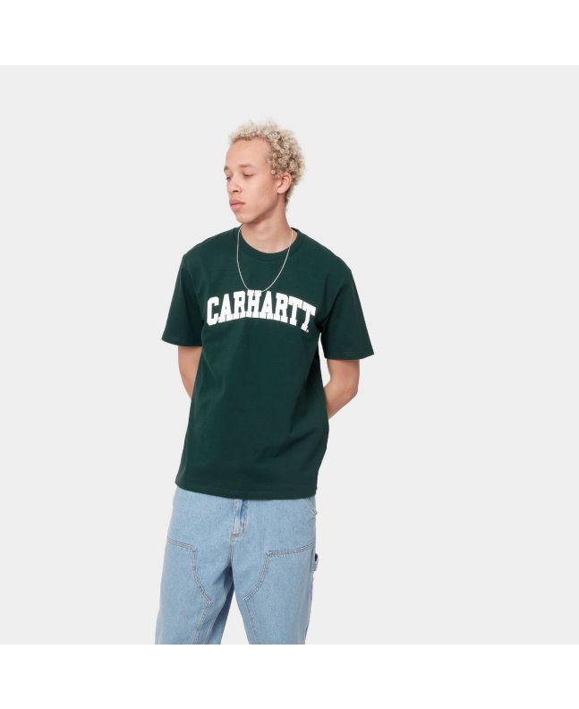 Hombre con Camiseta de manga corta Carhartt WIP University T-Shirt SS verde