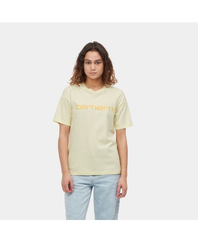 Mujer con Camiseta de manga corta Carhartt WIP Script amarilla