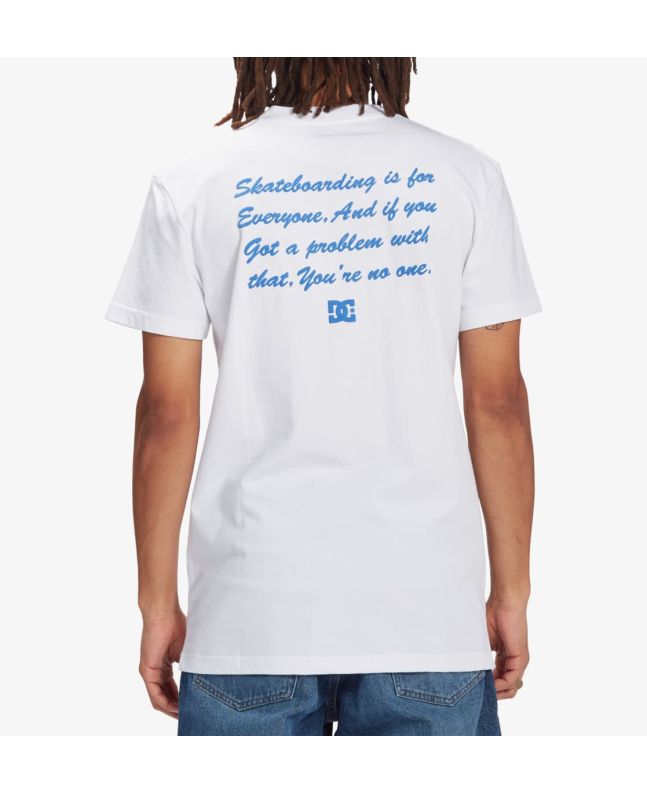 Hombre con Camiseta de manga corta DC Shoes Big Problems blanca 