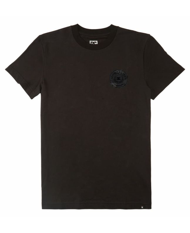 Camiseta de manga corta DC Shoes Black Op Crest negra para hombre