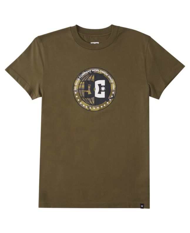 Camiseta de Manga Corta DC Shoes Half Way Ivy Green para hombre