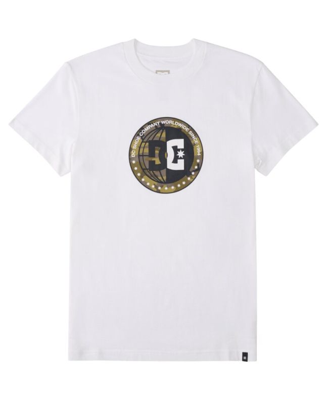 Camiseta de Manga Corta DC Shoes Half Way White para hombre