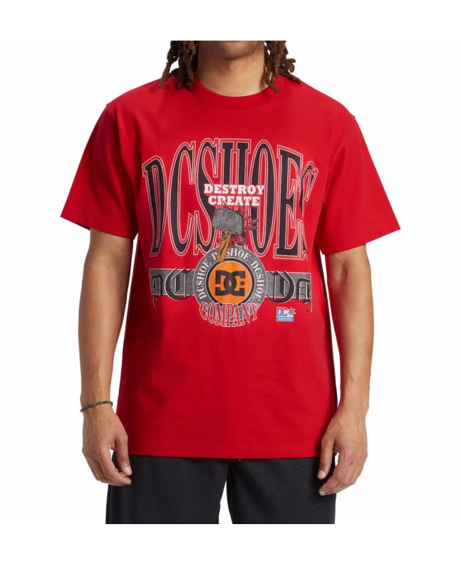 Hombre con Camiseta de manga corta DC Shoes Shy Town Roja
