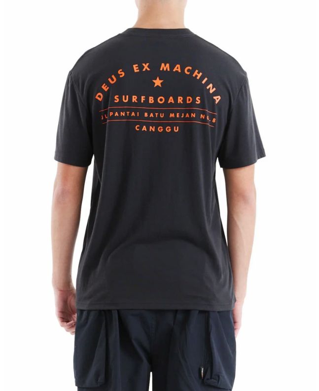 Hombre con Camiseta de manga corta Deus Canggu Surf Address Negra