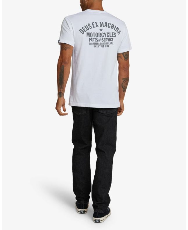 Hombre con Camiseta de manga corta Deus Ex Machina Ibiza Address Blanca 