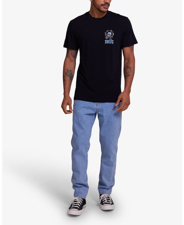 Hombre con Camiseta orgánica de manga corta Deus Ex Machina New Redline Negra
