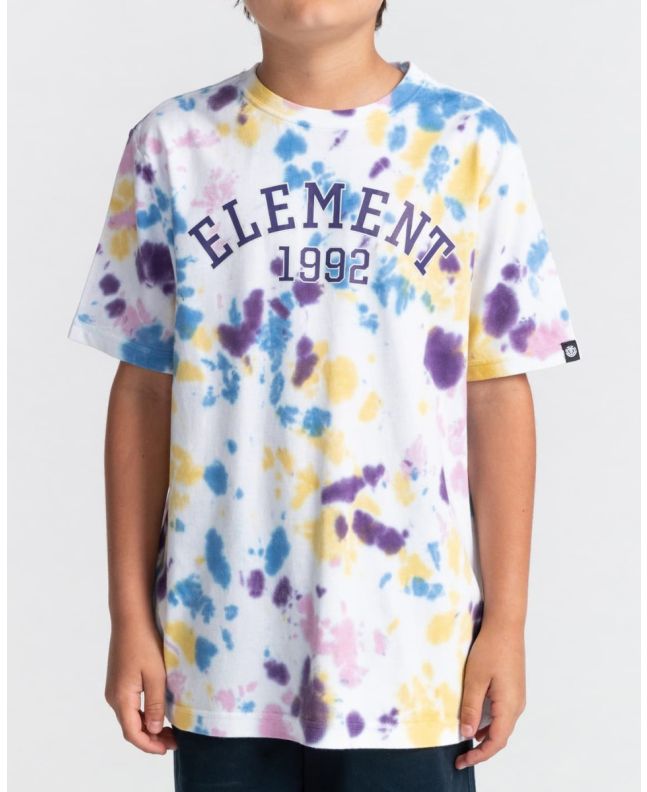 Camiseta de manga corta Element Dodgers Light Magma Tie Dye para chico 8 a 16 años
