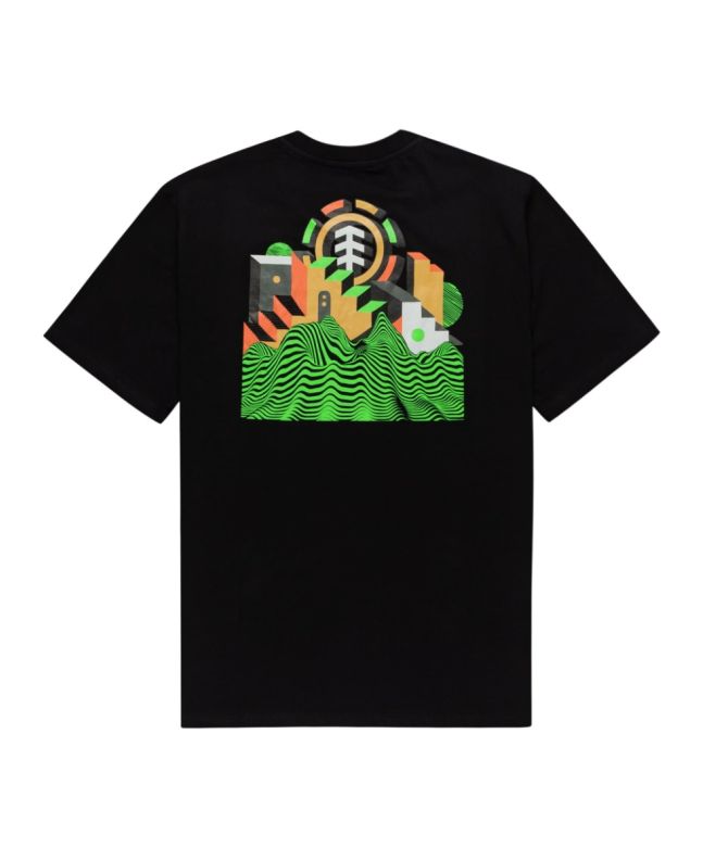 Camiseta de manga corta Element Gypsum negra para hombre
