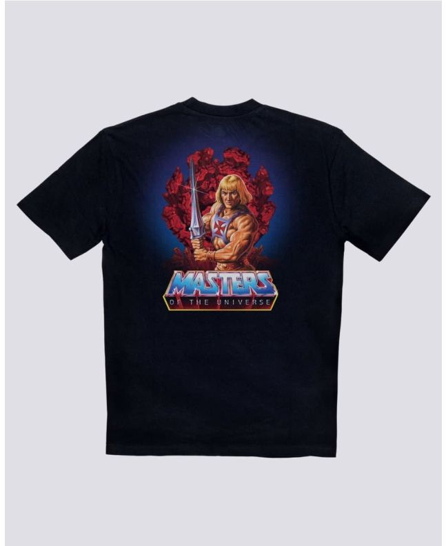 Camiseta de manga corta Element Masters of The Universe He-Man negra para hombre