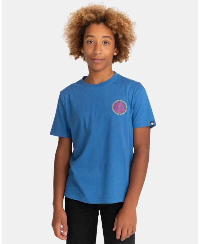 Chico con camiseta de manga corta Element Seal BP azul 