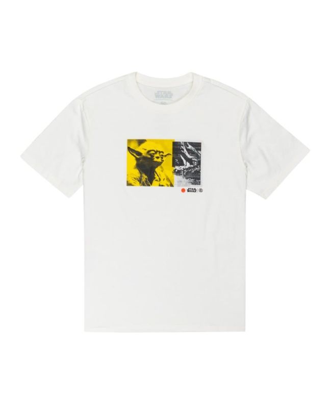 Camiseta de manga corta Element Yoda Star Wars Collection blanca para hombre