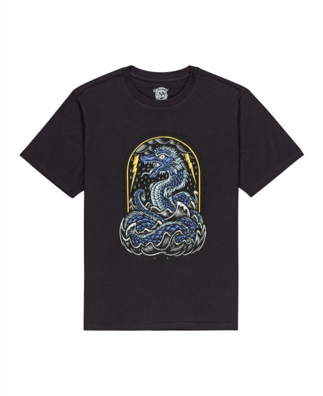 Camiseta orgánica de manga corta Element x Timber From The Deep negra Unisex