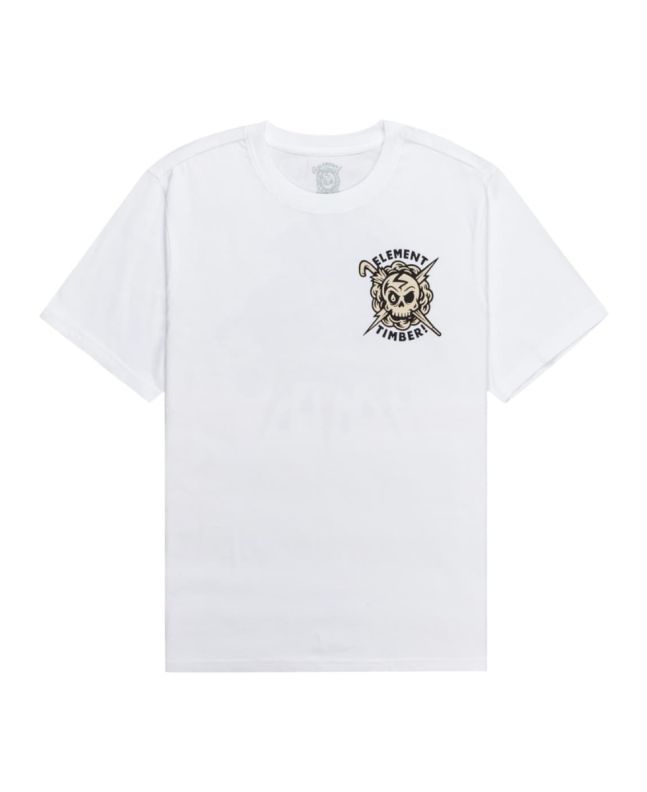 Camiseta orgánica de manga corta Element x Timber Summon Blanca Unisex