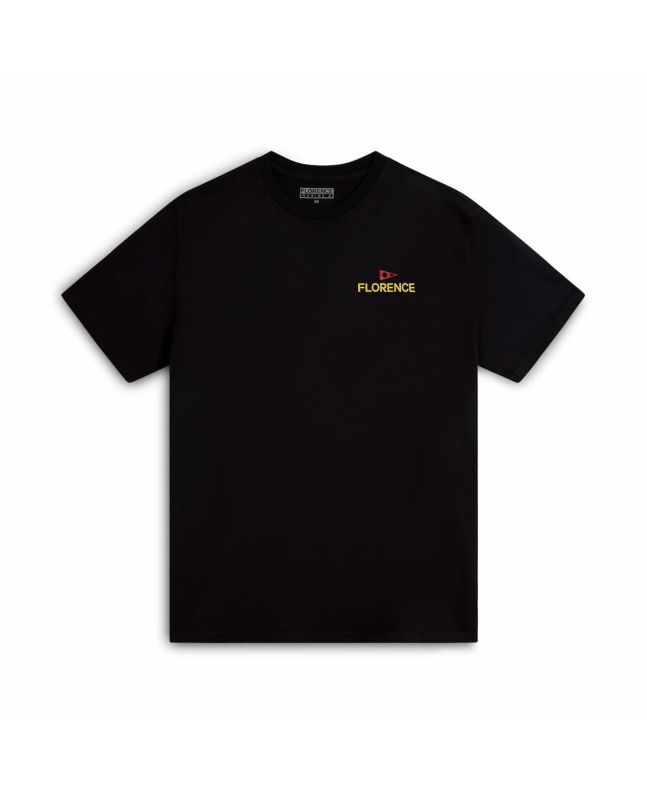 Camiseta de manga corta Florence Crew Negra para hombre