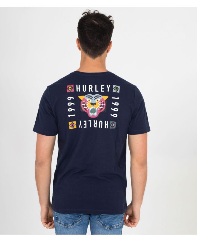 Hombre con camiseta Hurley Everyday Washed Bengal azul marino