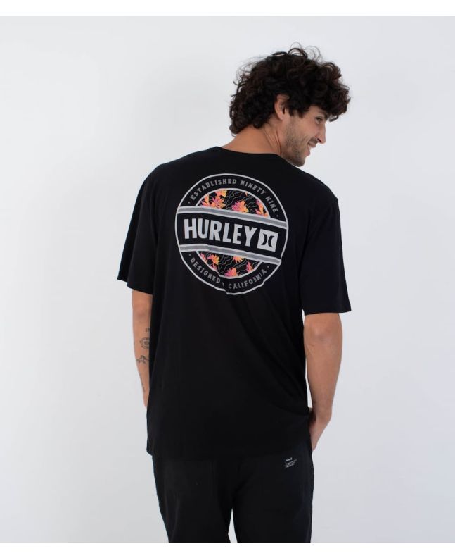 Hombre con camiseta de manga corta Hurley Filler Negra