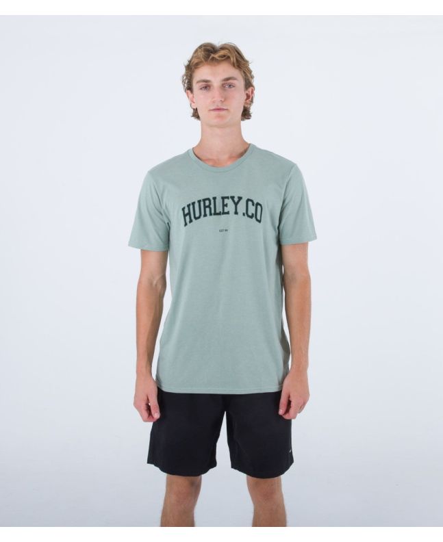Hombre con camiseta de manga corta Hurley H2O Dri Authentic verde