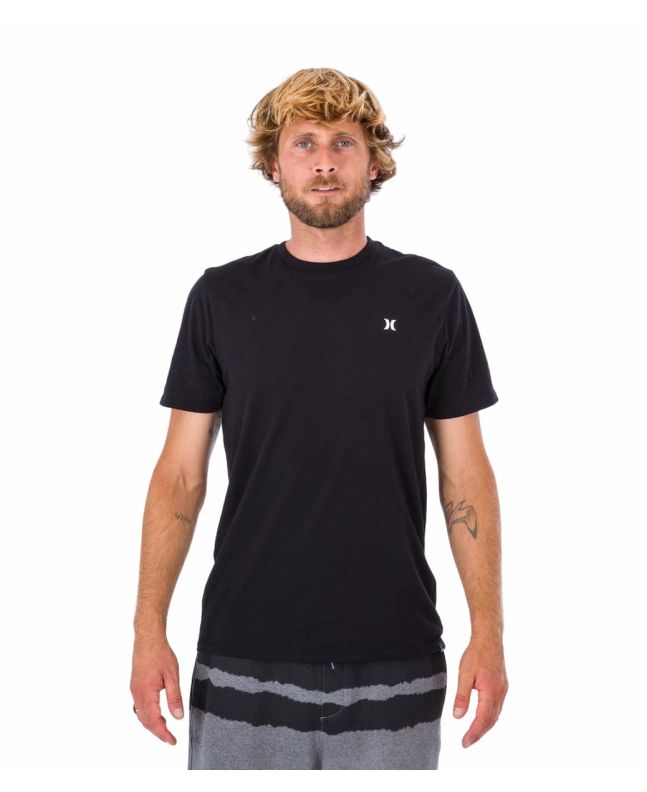 Hombre con camiseta de manga corta Hurley H2O Dri Icon Negra