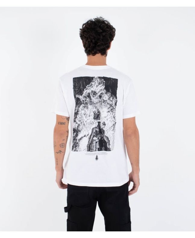 Hombre con camiseta de manga corta Hurley Nazare Lithse Blanca
