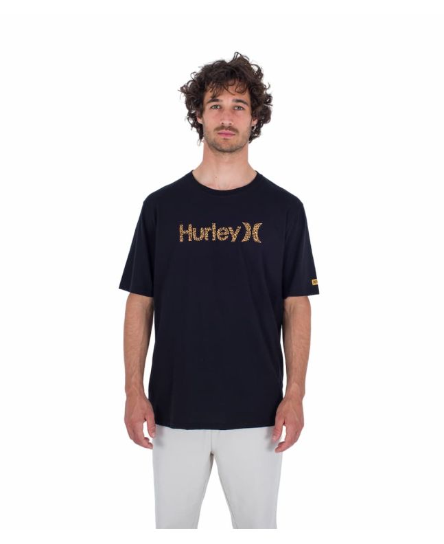 Hombre con camiseta de manga corta Hurley Toledo One and Only Negra