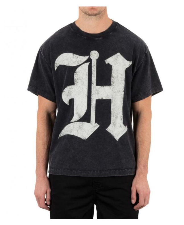 Hombre con camiseta de manga corta Hurley Travis Barker Big H Negra
