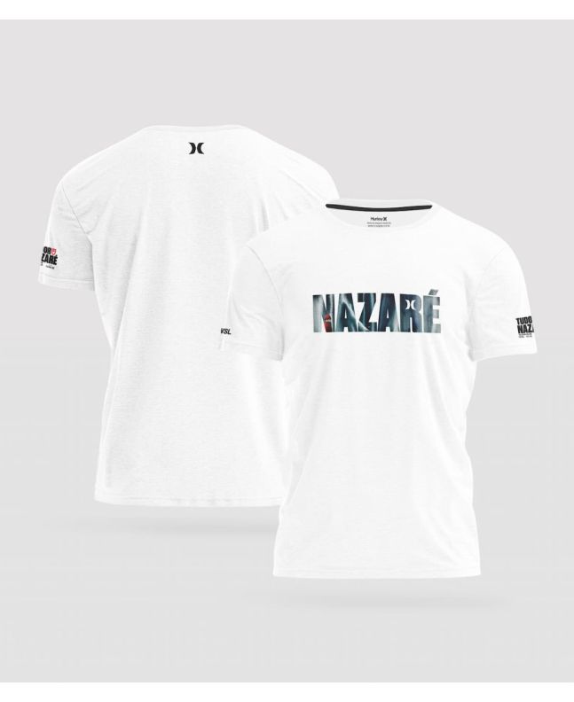 Camiseta orgánica de manga corta Hurley x Tudor Nazaré blanca Unisex