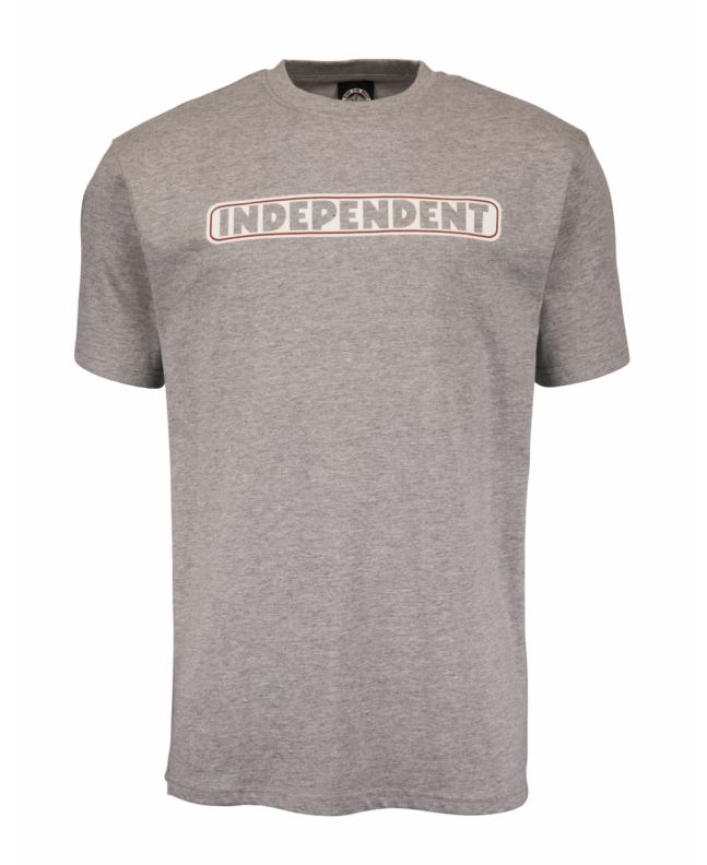 Camiseta de manga corta Independent Bar Logo gris para hombre
