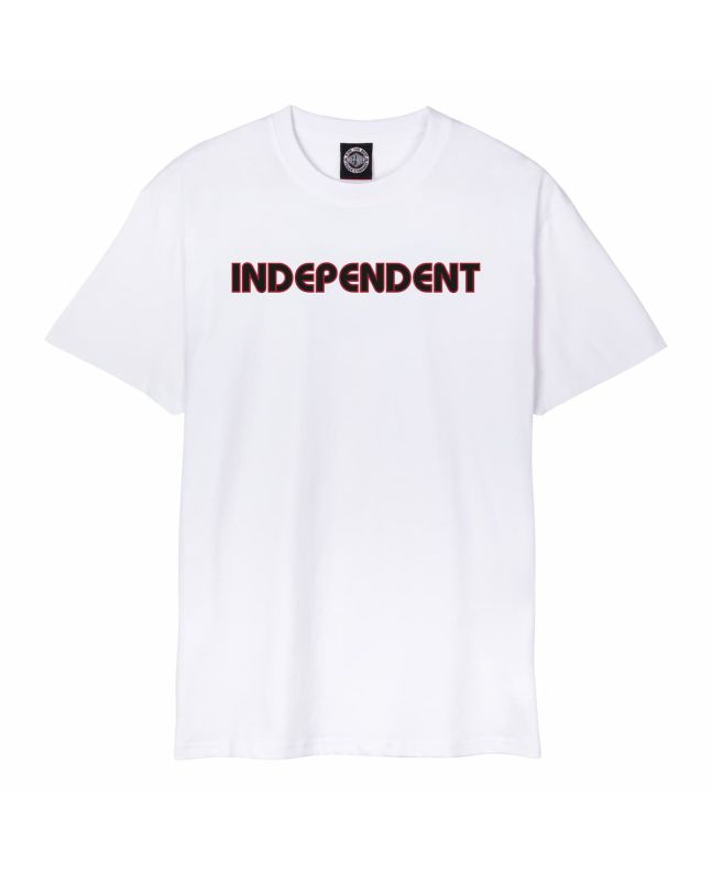 Camiseta skater de manga corta Independent BTG Bauhaus blanca para hombre