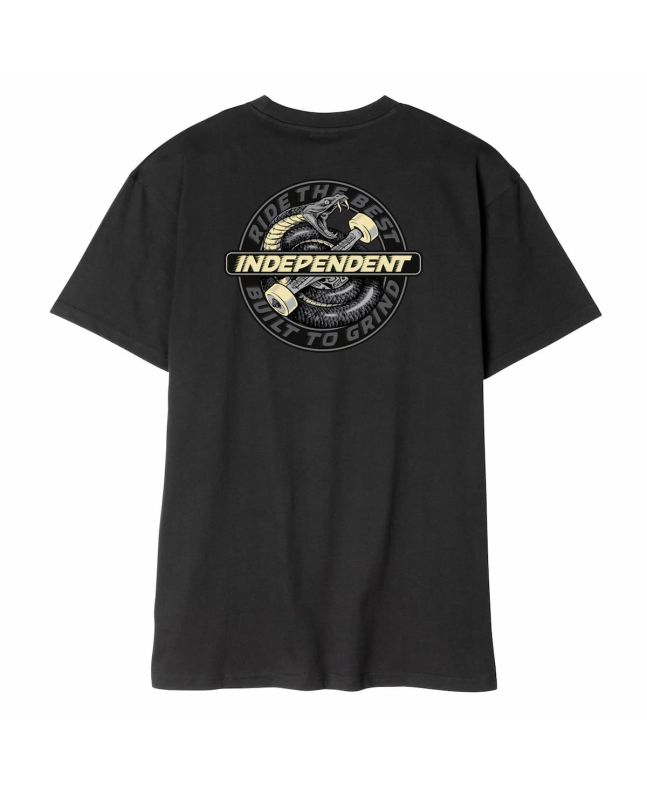 Camiseta de manga corta Independent Speed Snake Negra para hombre