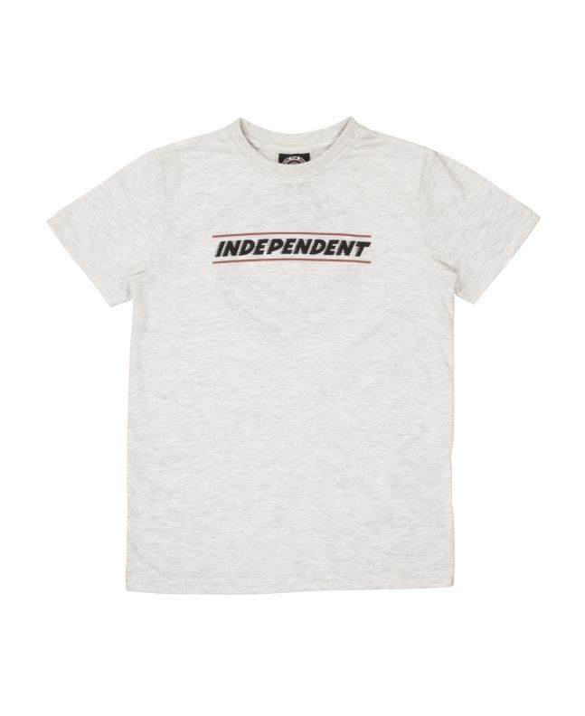 Camiseta de manga corta Independent Youth BTG Shear gris para chico