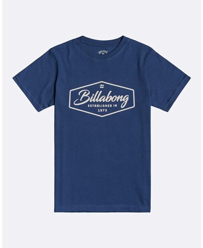 Camiseta de manga corta Billabong Trademark azul para niño