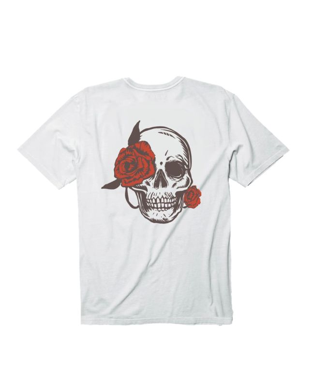 Camiseta de corte regular Mission Rose Hell para chica en color blanco con detalles en rojo