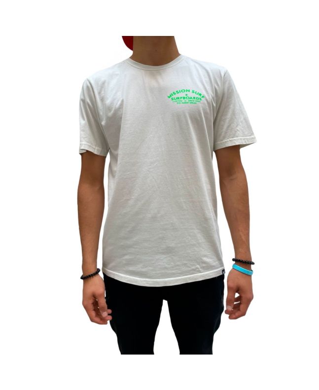 Hombre con Camiseta de manga corta Mission 36001 blanca Unisex