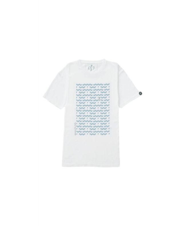 Camiseta Orgánica de manga corta Sereas Ohiala Imessouane Unisex blanca 