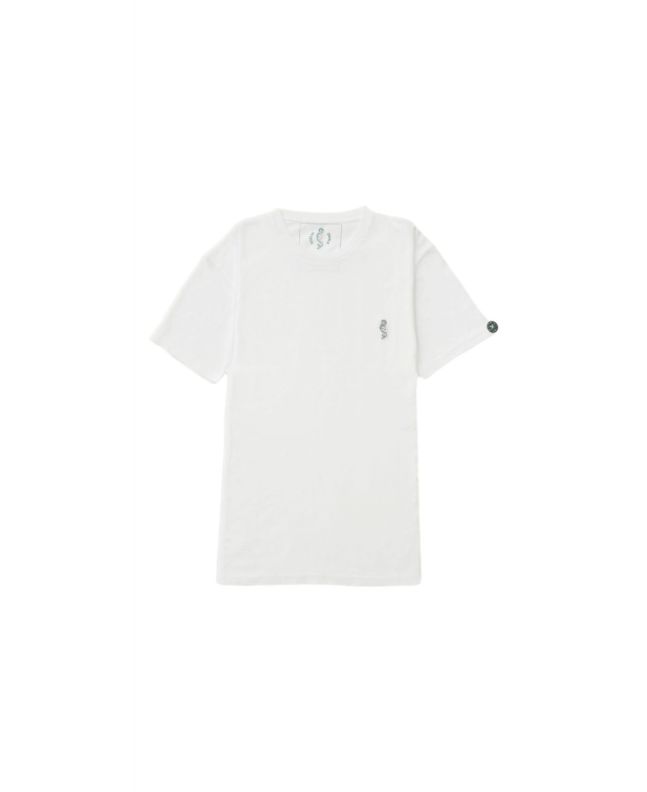 Camiseta Orgánica de manga corta Sereas Ohiala Penencia blanca Unisex 