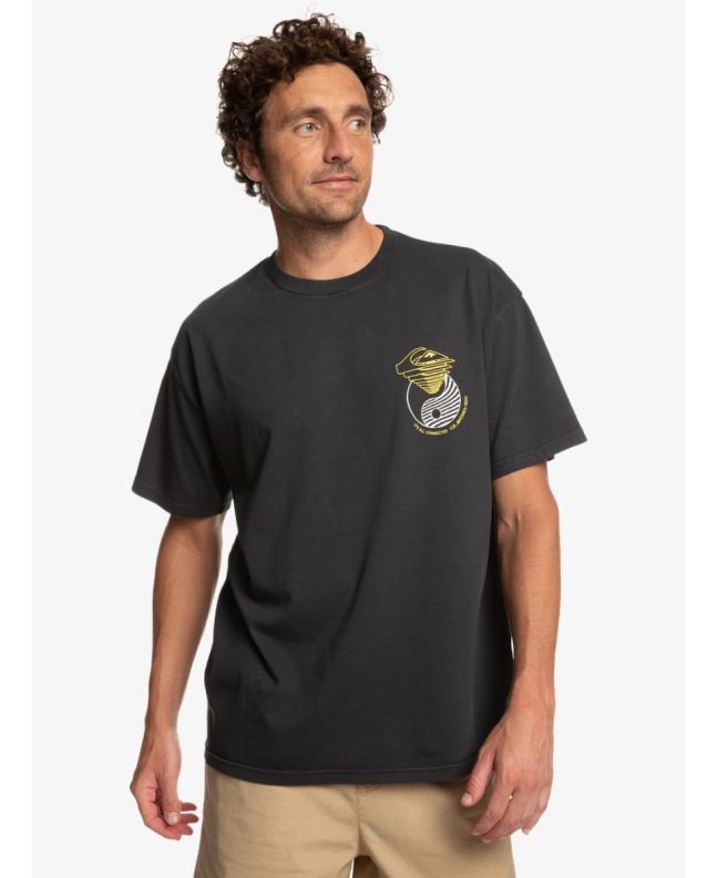 Hombre con Camiseta de manga corta Quiksilver Out There Negra