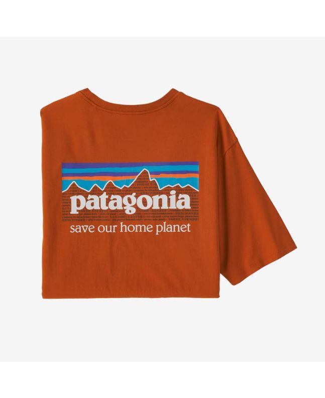 Camiseta Orgánica de manga corta Patagonia M's P-6 Mission Sandhill Rust para hombre