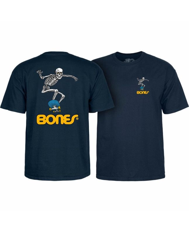 Camiseta de manga corta Powell Peralta Skateboard Skeleton 2 azul marino para hombre