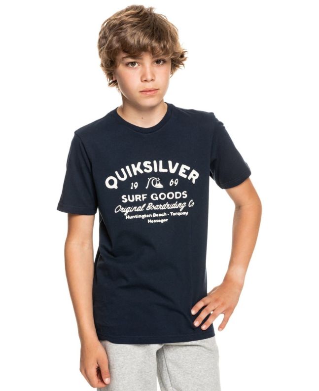 Camiseta de Manga Corta Quiksilver Closed Tions Azul Marino para chico