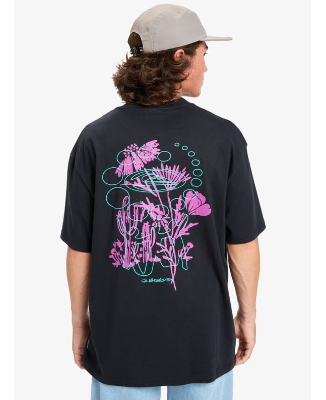 Hombre con camiseta de manga corta Quiksilver Desert Paradise Negra