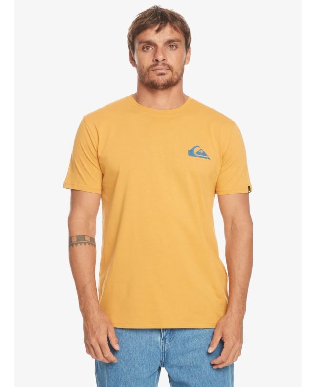 Hombre con Camiseta de manga corta Quiksilver MW Mini Logo Mostaza