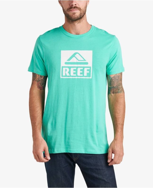 Hombre con Camiseta de manga corta Reef Driver turquesa 