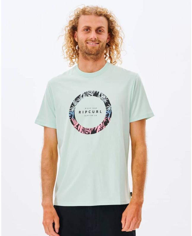 Hombre con camiseta de manga corta Rip Curl Fill Me Up verde menta