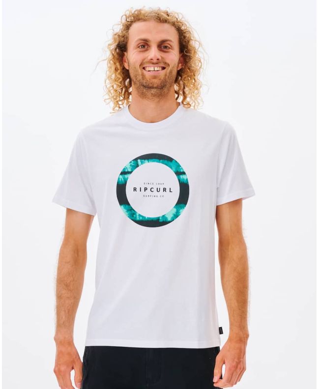 Hombre con camiseta de manga corta Rip Curl Fill me up blanca