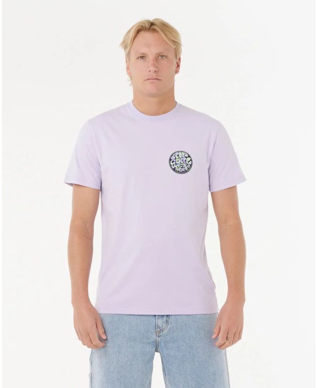 Hombre con camiseta de manga corta Rip Curl Wettie Passage Icon Lavanda