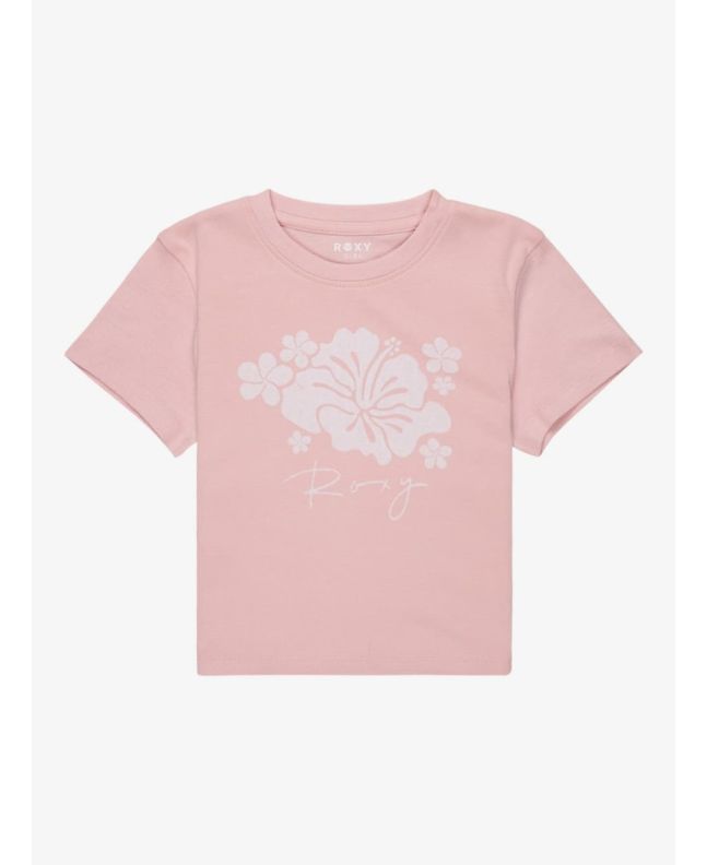 Camiseta de manga corta Roxy Girl Baby One More Time Rosa para chica 8-16 años