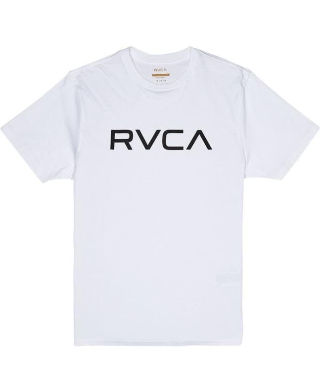 Camiseta de manga corta RVCA Big RVCA blanca para hombre 