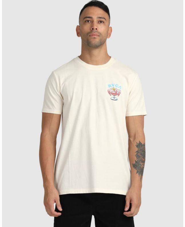 Hombre con Camiseta de manga corta Rvca Luke Pelletier x Kristen Liu Wong beige
