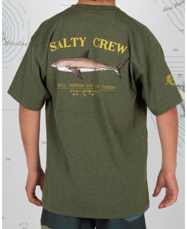 Niño con camiseta de manga corta Salty Crew Bruce Boys verde 